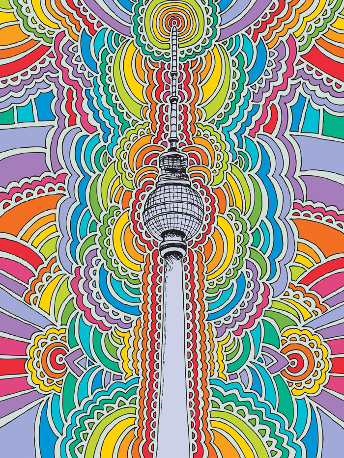 Rainbow Fernsehturm - Illustration